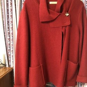 Maroon wool jacket